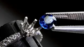 PLATINUM CEYLON SAPPHIRE RING - Part 2