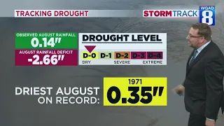 Temperatures head for the 90s by the weekend with worsening drought