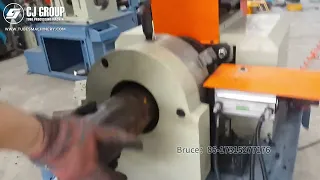 single head chamfering machine with 3-jaw chucks