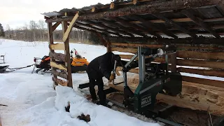 Winter Saw Milling in Northern Canada | Woodland Mills HM126