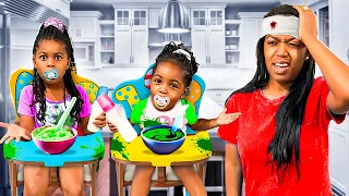 The BIG Baby 🍼 : Siblings turn into BIG babies for 24 hours EP 1 | LAIYAFACE