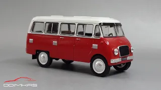 Микроавтобус Nysa N61 Tropic 1952 | Kultowe Auta PRL-u №126 - Автолегенды Польши | Коллекция моделей