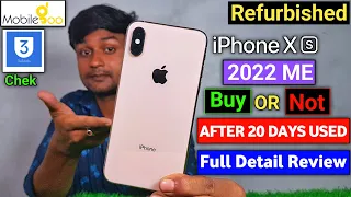 Refurbished IPhone XS || After 20 Days Used By Full Detail Review 2022 Me BUY or NOT..?? | IPhone XS