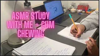 ASMR | Study with Me + Gum Chewing #2