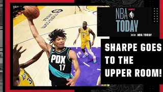 Vince Carter reacts to Shaedon Sharpe's MEAN slam vs. the Lakers | NBA Today