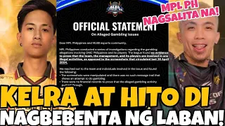 KELRA AT HITO NAPATUNAYAN NA DI NAG BEBENTA NG LABAN! MPL PH AT ONIC PH NAGSALITA NA! ALAMIN!