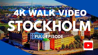 4K 60fps UHD walking in STOCKHOLM Sweden 🇸🇪