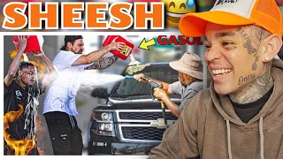 Dumping GASOLINE on Cars in the GHETTO! (MUST WATCH) [reaction]