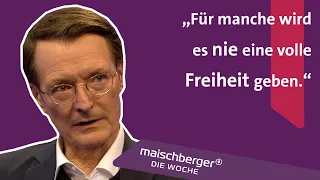 Doch kein "Freedom Day"? Gesundheitsminister Karl Lauterbach im Gespräch | maischberger. die woche