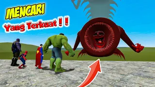 BANG CUPU AJAK MIKACIL BATTLE CACING RAKSASA TROLLGE VS SEMUA SUPERHERO TERKUAT⁉️ (Gmod)