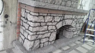 Мастер класс покраски камня из арт бетона!