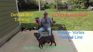 ECHO Speed Feed 400 and DeWalt 60v Trimmer