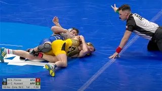 133lbs Sidney Flores (Air Force) vs Codi Russelll (App State)