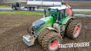 517 Horsepower Fendt 1050 Tractor Spreading Liquid Manure