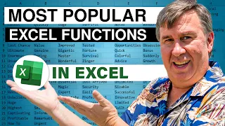 Excel - Most Popular Excel Functions: Episode 1553