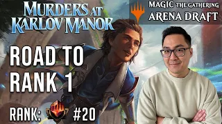 My Best MKM Draft Deck Ever | Mythic 20 | Road To Rank 1 | Murders At Karlov Manor Draft | MTG Arena