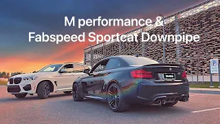 2017 BMW M2 Fly/Bys w. M performance Exhaust / Fabspeed Sportcat Downpipe