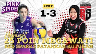 Highlight Poin Megawati Hangestri I Red Sparks vs Pink Spiders Semi Final Leg 2 I Home