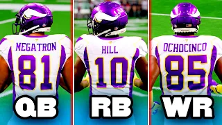 I made a team of LEGEND WRs