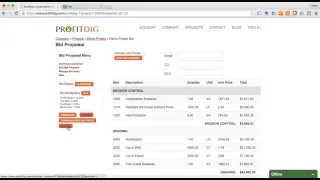 Create a construction bid proposal in 11 minutes with ProfitDig