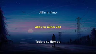 Clueso - Alles Zu Seiner Zeit (Liedtext - Lyrics - Letra español)