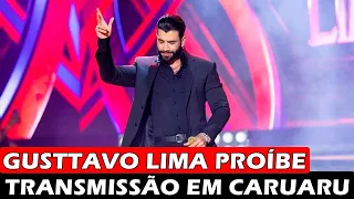 Gusttavo Lima proíbe transmissão de show em Caruaru e apresentadores protestam