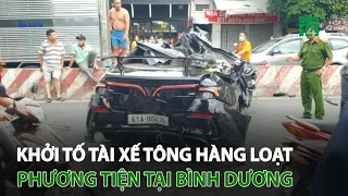 Khởi tố tài xế t.ô.n.g hàng loạt phương tiện tại Bình Dương | VTC14