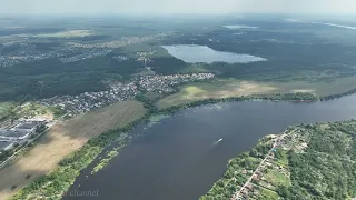 Тверь с высоты птичьего полёта, Константиновский карьер или прощай жаркое лето 2022