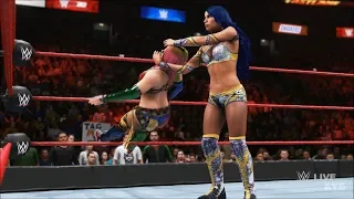 WWE 2K20 - Asuka vs Sasha Banks - Gameplay (PS4 HD) [1080p60FPS]