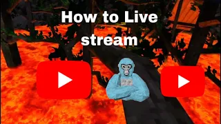 How to live stream in gorilla tag!! (No pc) @GLGstudios