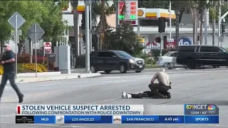 Man arrested for alleged possession of stolen vehicle in downtown Bakersfield