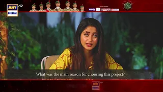 "Rabia Safeer' a.k.a. #SajalAly sharing her one of the main reasons for signing up for this project