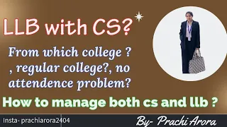 LLB with CS? ✊️ all in one video #csexecutive #cseet #csprofessional #llb #trending #icsi