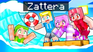 BLOCCATO Nel MARE Di DIAMANTE Su Una ZATTERA Con I Miei AMICI!! - Minecraft ITA