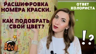 КАК ПОДОБРАТЬ КРАСКУ ДЛЯ ВОЛОС? РАСШИФРОВКА ЦИФР НА УПАКОВКЕ.