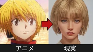 HUNTER×HUNTERのキャラクターをAIで実写化してみた【アニメとリアル】