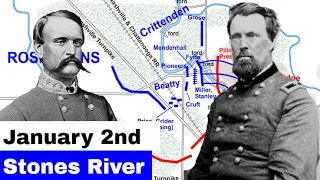 Stones River January 2nd | Animated Battle Map