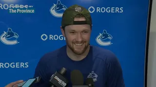 Canucks Media Availabillity After win vs St Louis Blues 3 game win steark