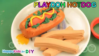 Playdoh Hotdog | Paper Crafts | Kid's Crafts and Activities | Happykids DIY