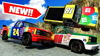 Racing and Crashing the NEW NASCAR TRUCK MOD in BeamNG Drive!