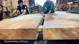 Top Woodworking Ideas || Making A Tea table From Extremely Heavy Solid Wood - Excellent Workmanship