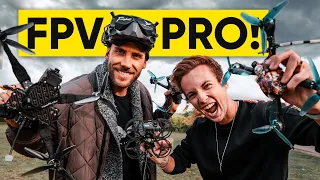 BEGINNER meets FPV PRO PILOT! (I Crashed His Drone...)