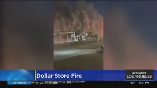 Blaze erupts in Dollar Tree store in North Hollywood with customers inside