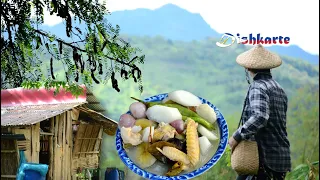LIFESTYLE IN THE VILLAGE | POOR BUT VERY HAPPY PEOPLE | COOKING SINAMPALUKAN MANOK WITH KALIBANGBANG