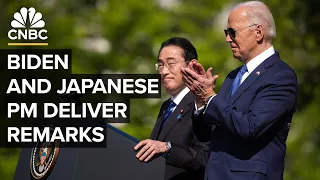 President Biden and Japan's Prime Minister Fumio Kishida hold a joint news conference —4/10/24