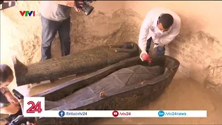 Ai Cập mở nắp quan tài chứa xác ướp người phụ nữ còn nguyên vẹn suốt 3000 năm| VTV24