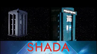 lego tardis Flying test (shada) comparison