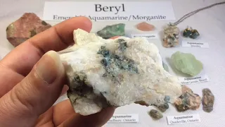 Crystal & Mineral Education: BERYL (Emerald / Aquamarine / Morganite)