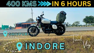 Shifting from Shivpuri to Indore | 400km Ride on Jawa 42 2.1 | Mileage 🤦‍♂️