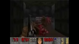 Ultimate DOOM 100 Walkthrough E1M4 Command Control UV difficulty Wolfenstein Walkthrough